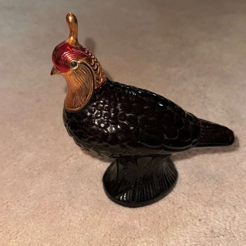 Avon vintage 1970s Quail Decanter with original box